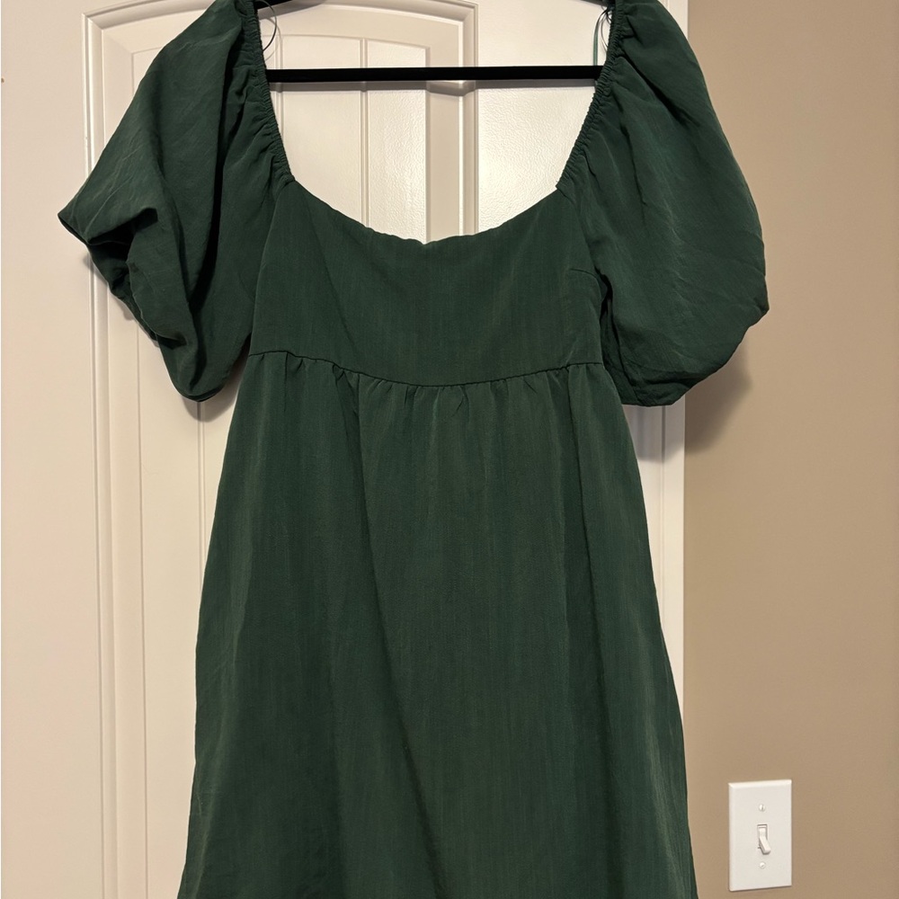 Francesca's Collections Green Mini Dress